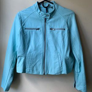 Mint Faux Leather Jacket - 10P